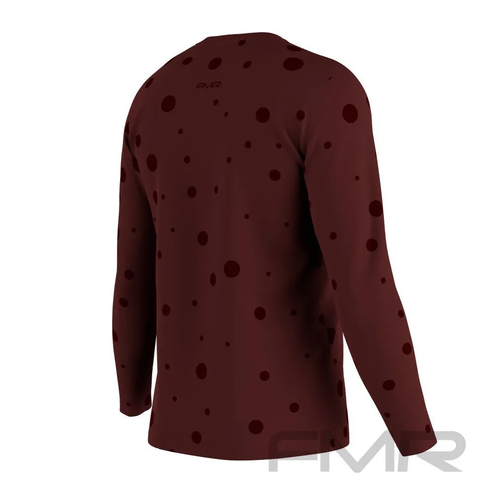 FMR Men's Polka Dot Long Sleeve Shirt