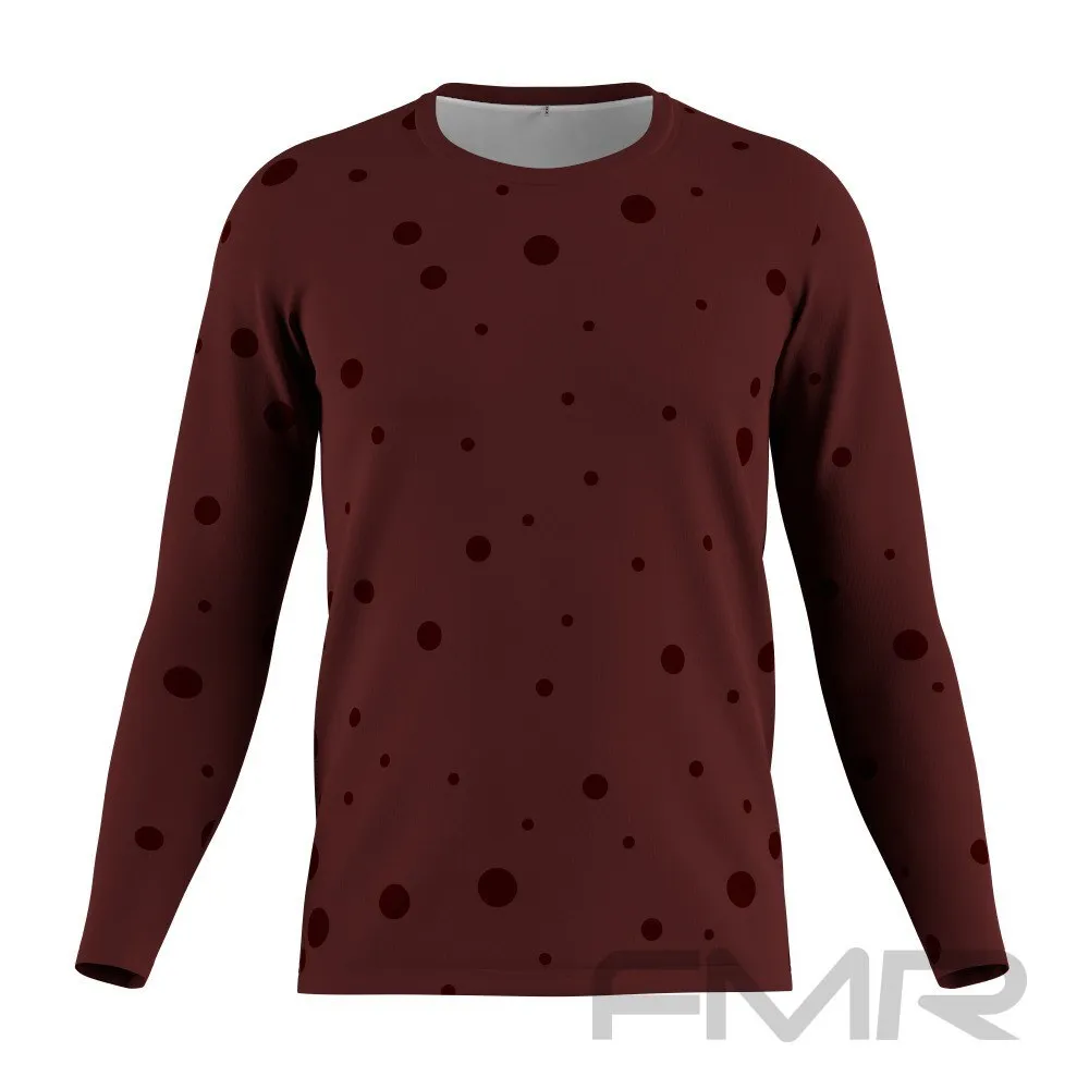 FMR Men's Polka Dot Long Sleeve Shirt