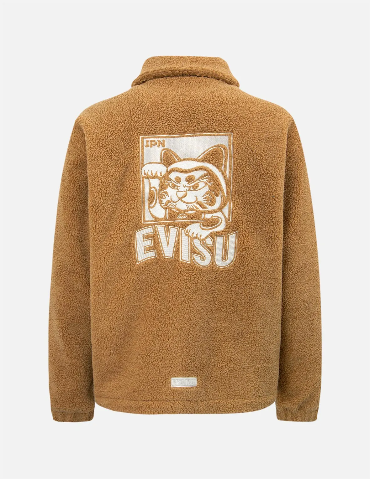 Fortune Cat Appliqué Sherpa Jacket