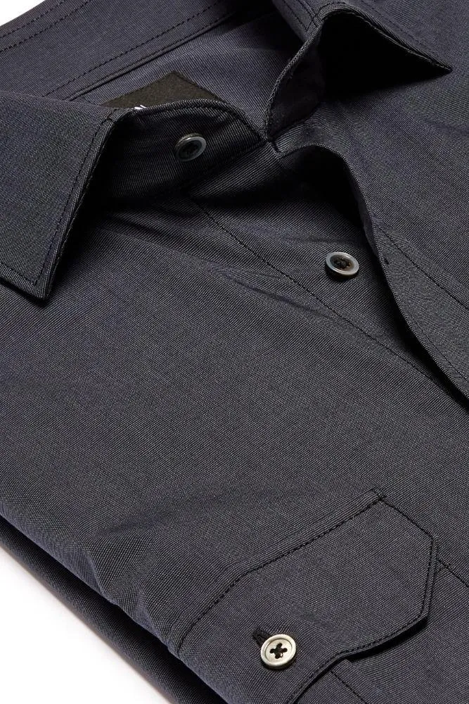 Franco Shirt - Charcoal Cotton Casual Shirt