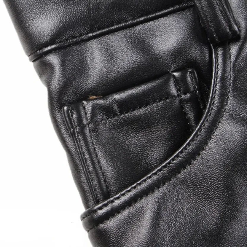 Funki Buys | Pants | Men's Faux Leather Fashion Biker Pants