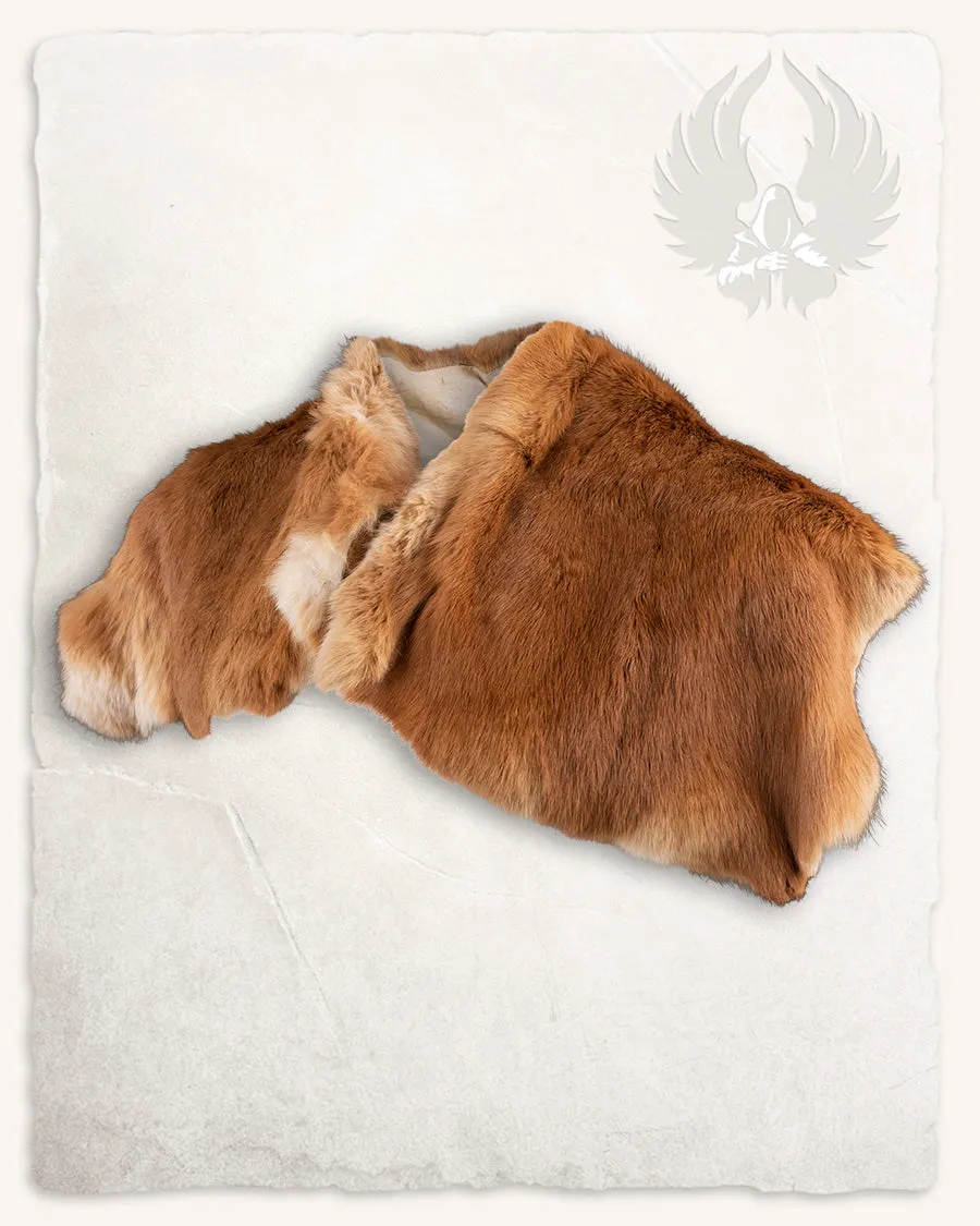 Fur collar New Zealand Red