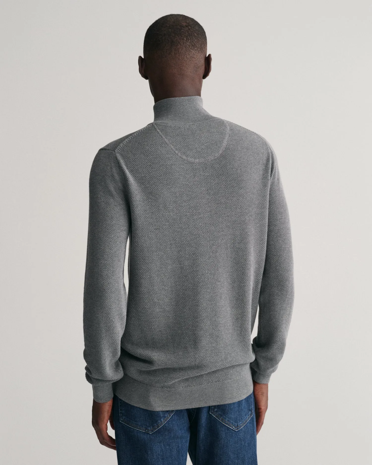 GANT Cotton Pique Half Zip Jumper