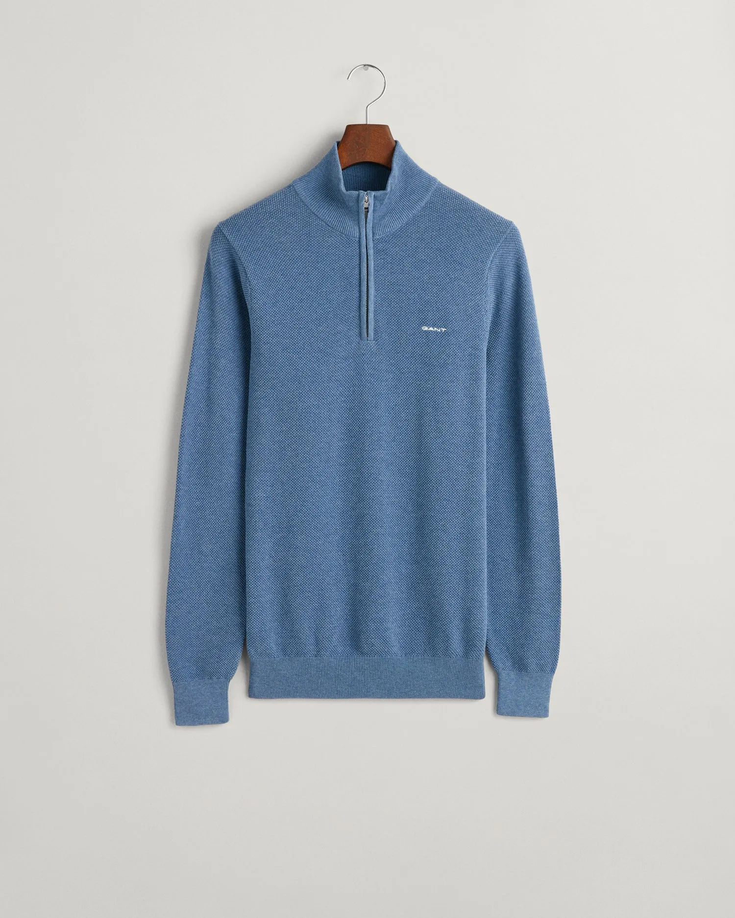 GANT Cotton Pique Half Zip Jumper