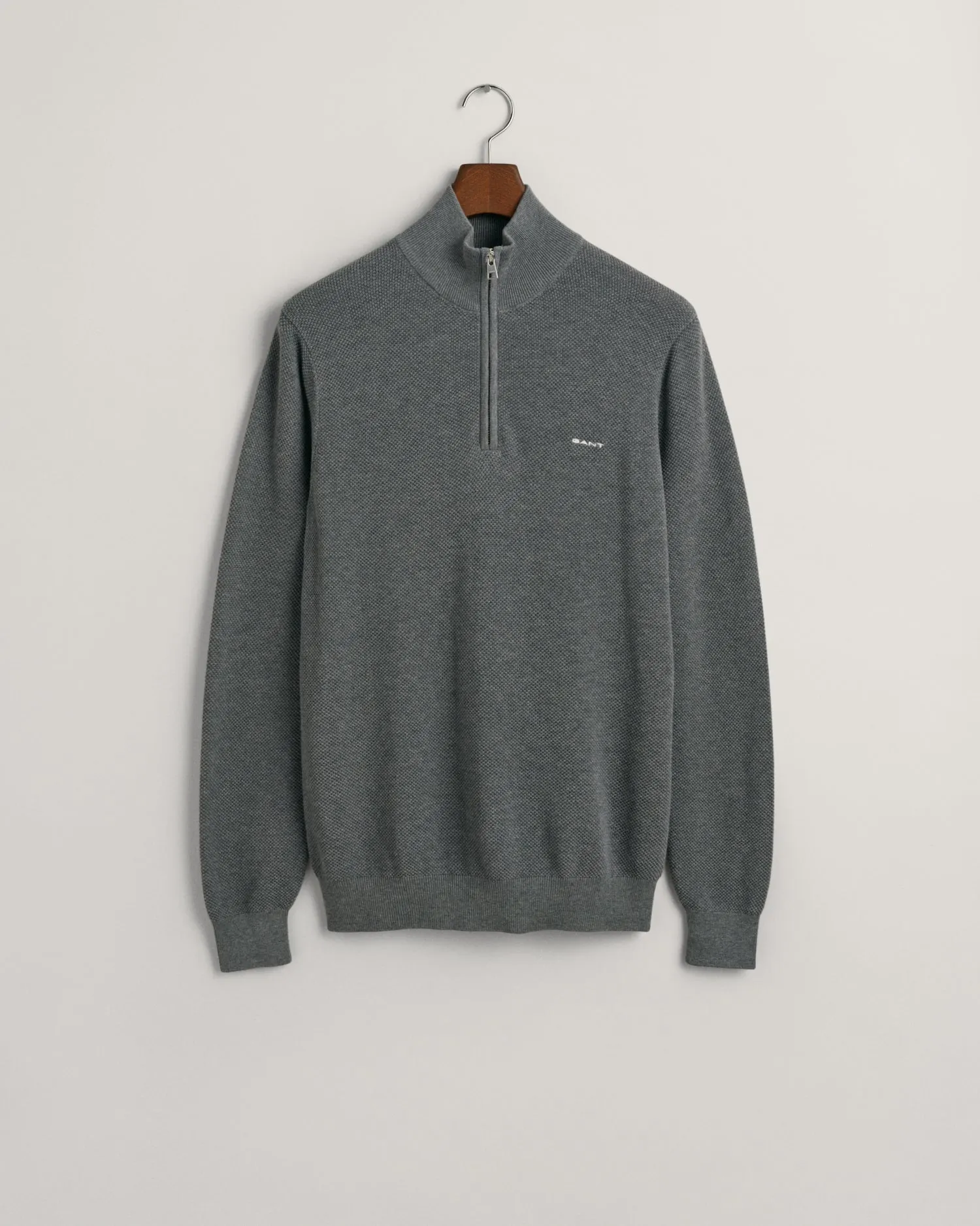 GANT Cotton Pique Half Zip Jumper