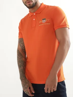 Gant Orange Logo Regular Fit Polo T-Shirt