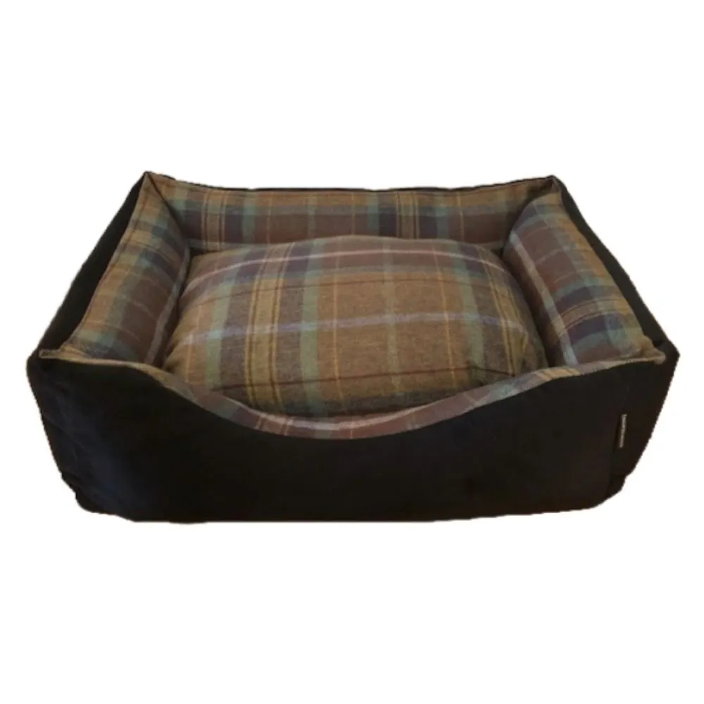 GB Pet Beds Handmade Country Check Dog Sofa Bed