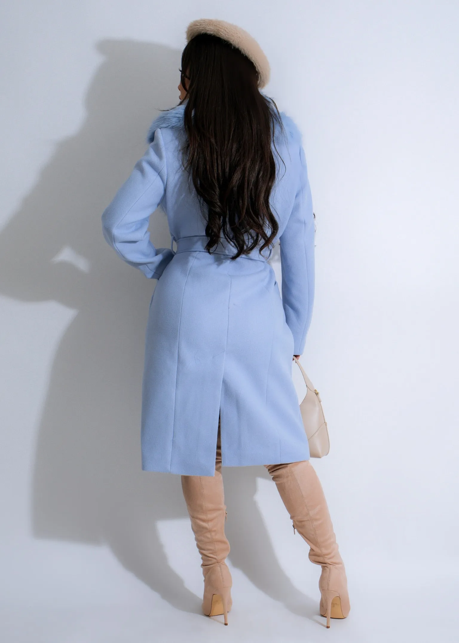 Glacier Luxe Coat Blue