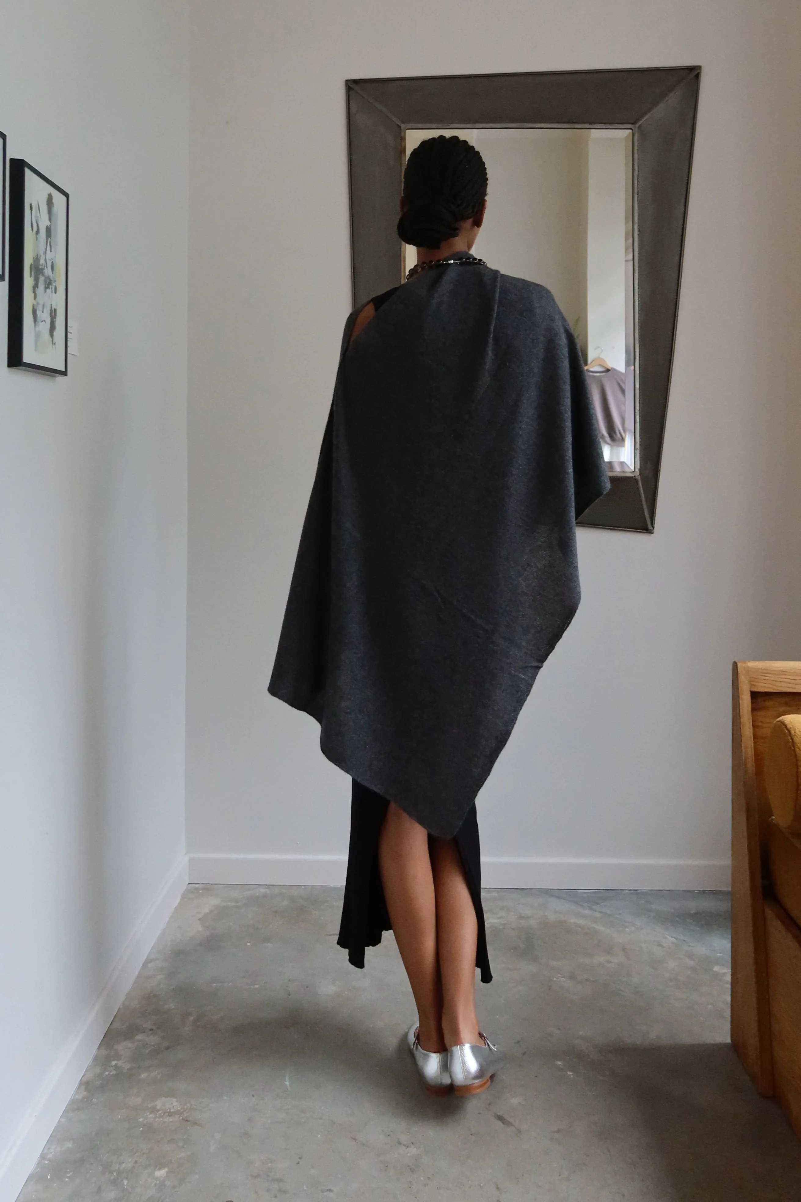 Grey Cashmere Shawl