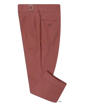 Gurkha Pant in Dugdale Cotton Brick Red Twill