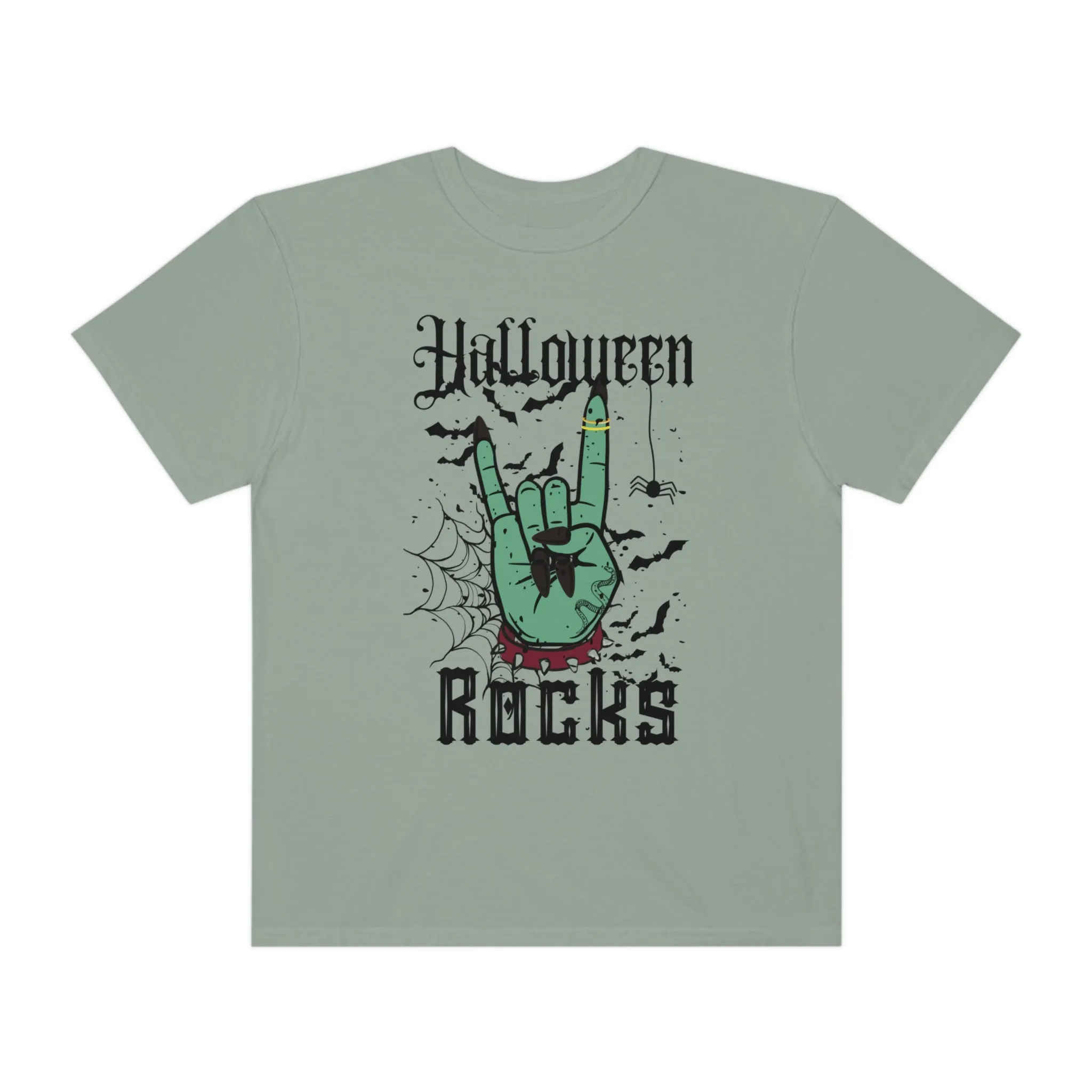 Halloween Rocks Design Comfort Colors® T-Shirt, Women's Retro Funny Design T-Shirt