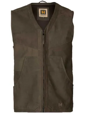 HARKILA Pro Hunter Leather Waistcoat - Mens - Willow Green