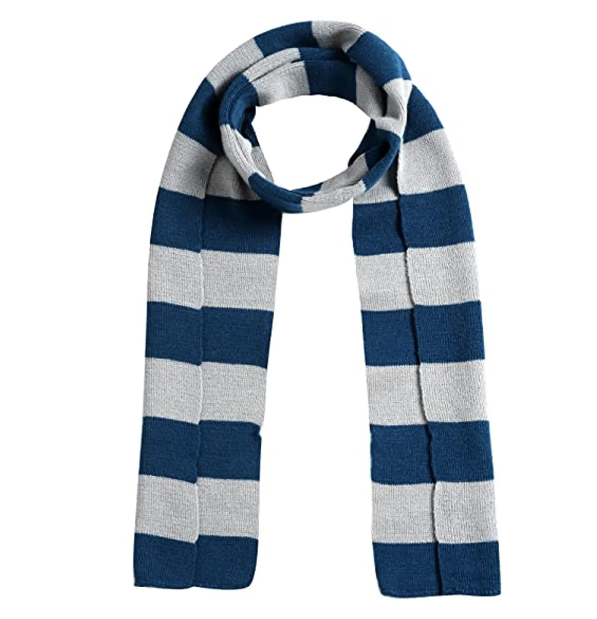 Harry Magician Patch Knit Scarf Muffler -Blue