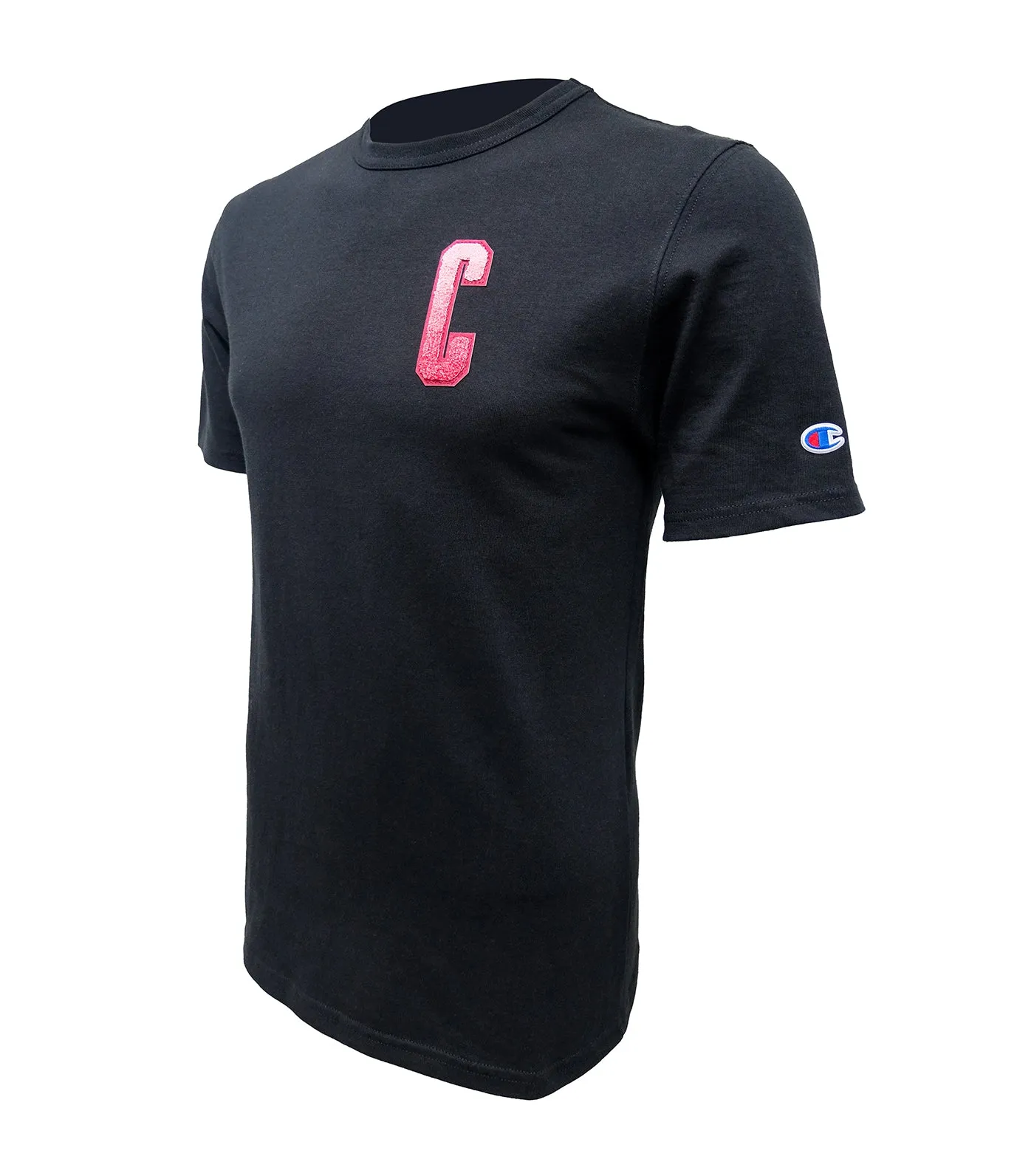 Heritage Short Sleeve Tee Black Block C Ombre Logo