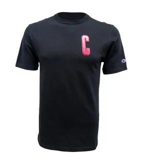 Heritage Short Sleeve Tee Black Block C Ombre Logo