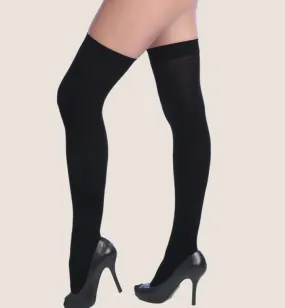 Isadora Black Thigh Highs