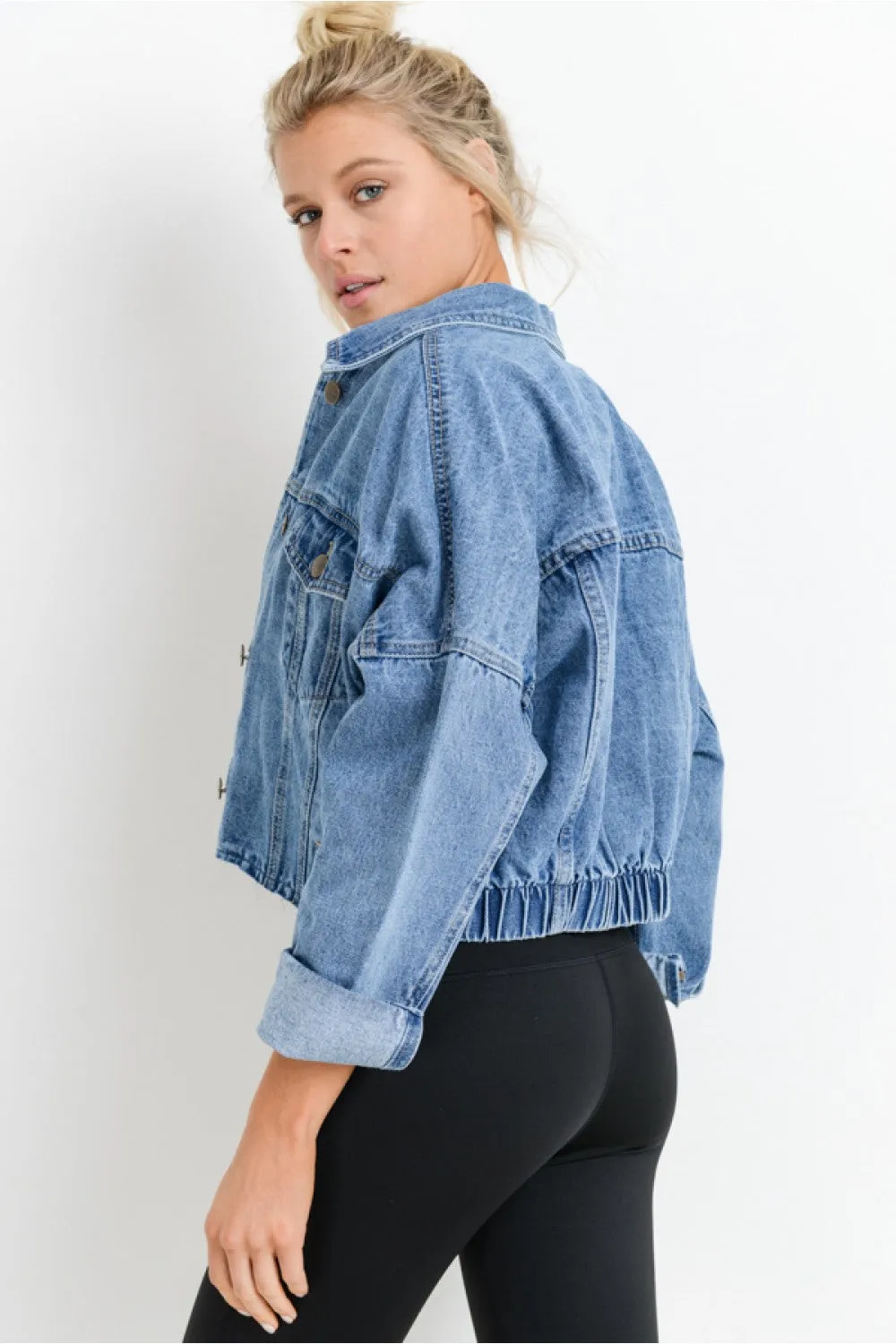 Jenny Cropped Denim Jacket