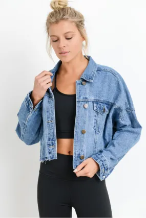 Jenny Cropped Denim Jacket