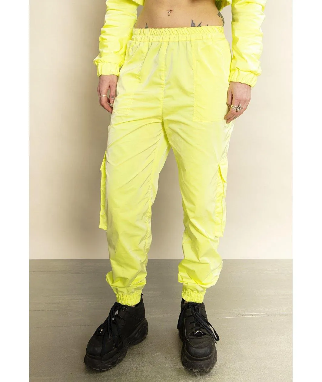 Juicy Cargo Pants Glowing Lemon