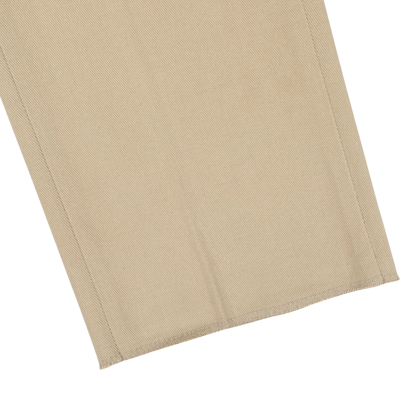 Khaki Beige Cotton Moleskin Trousers