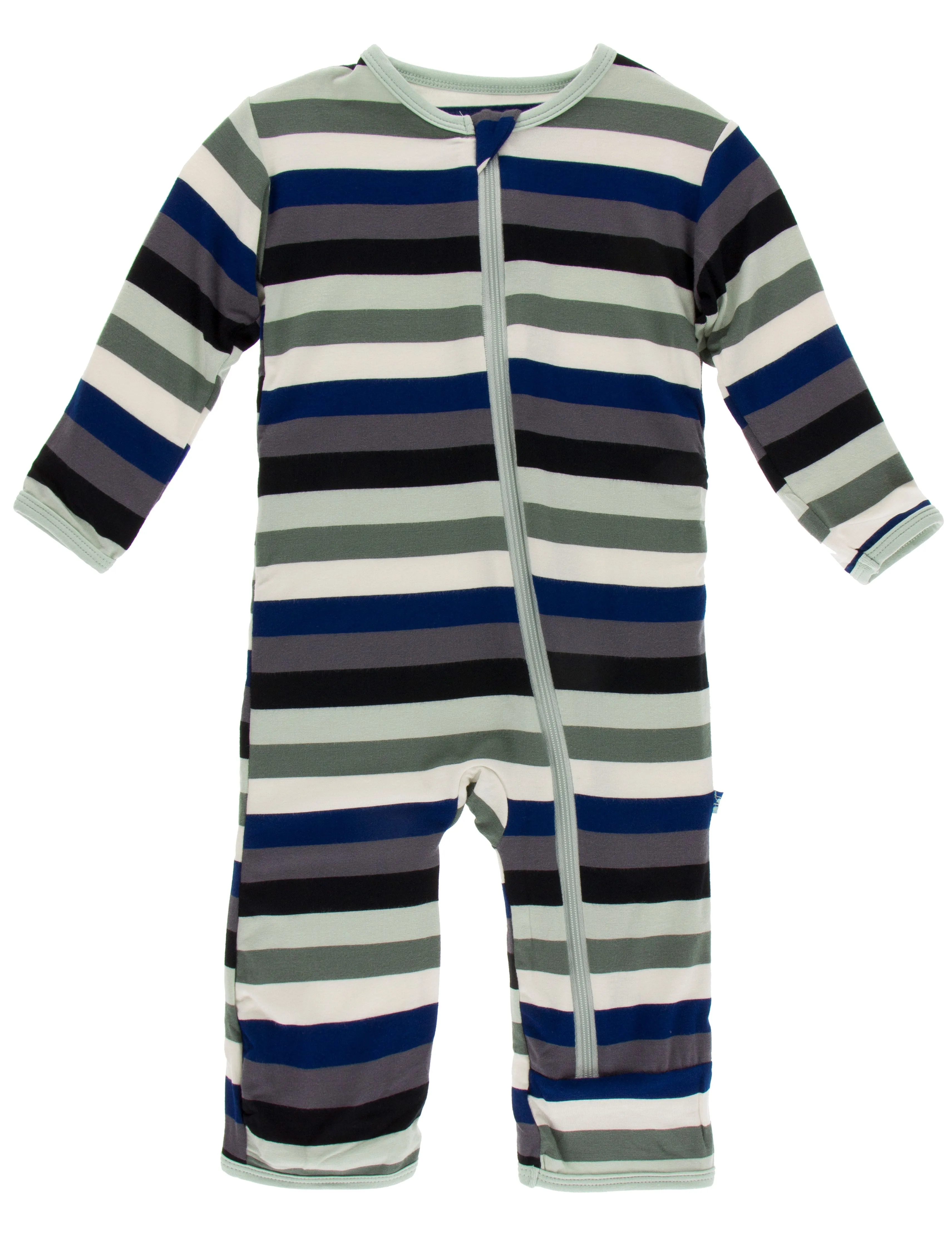 KicKee Pants Zoology Stripe Coverall with Zipper