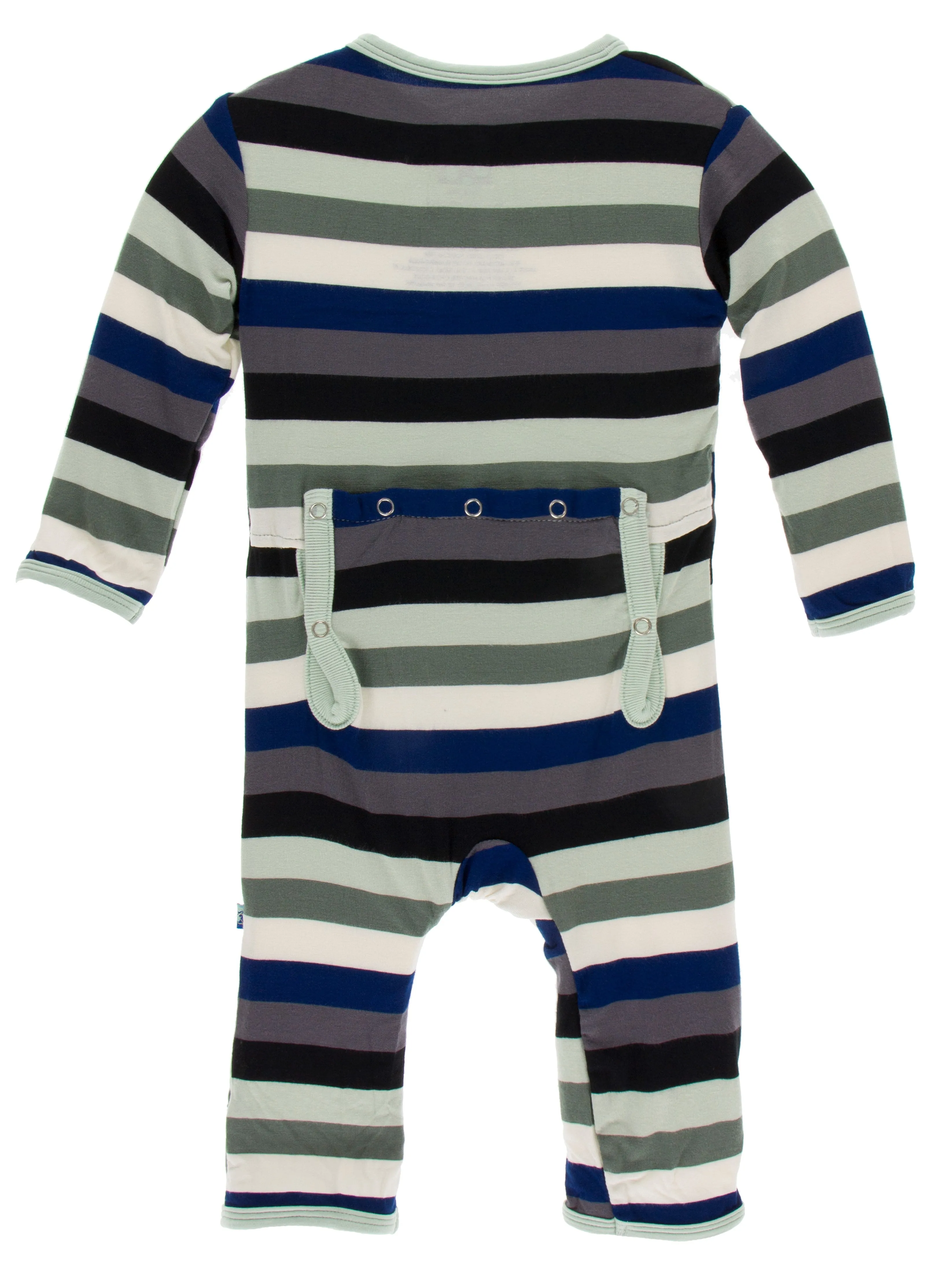 KicKee Pants Zoology Stripe Coverall with Zipper