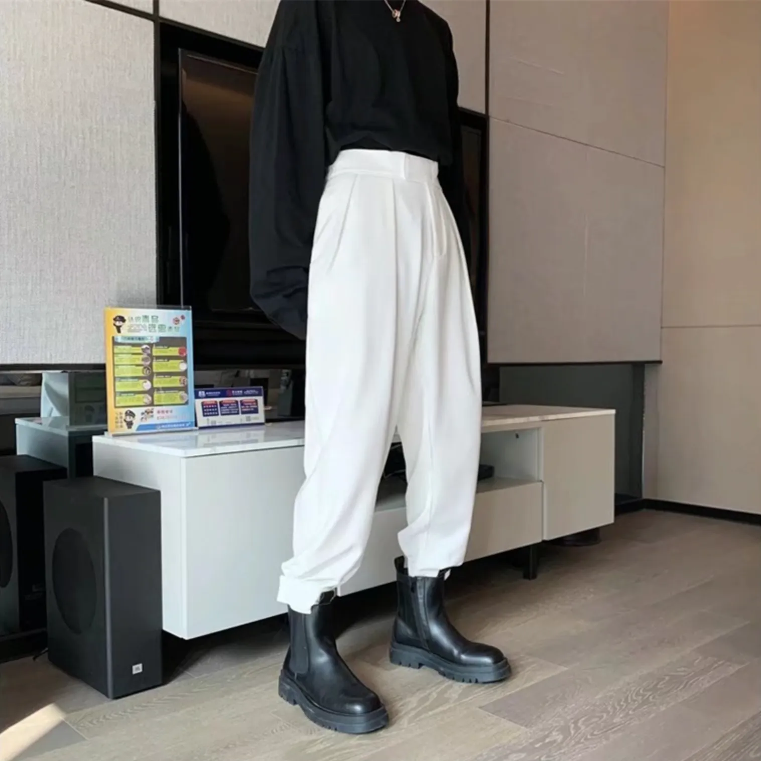 [Korean Style] 2 Colors Casual Wide Jogger Pants