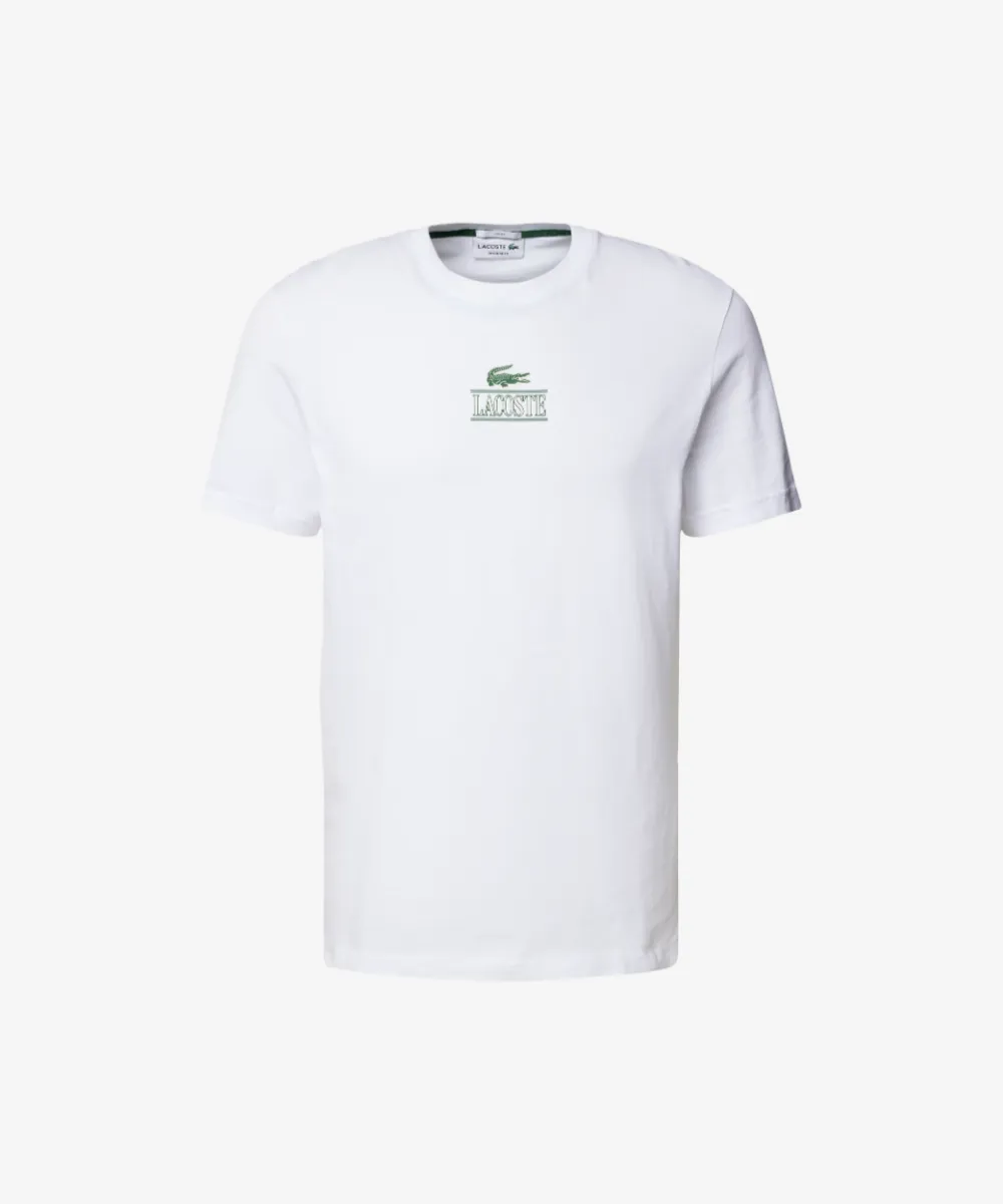 Lacoste Core Graphics Heavy Jersey Tee (White)