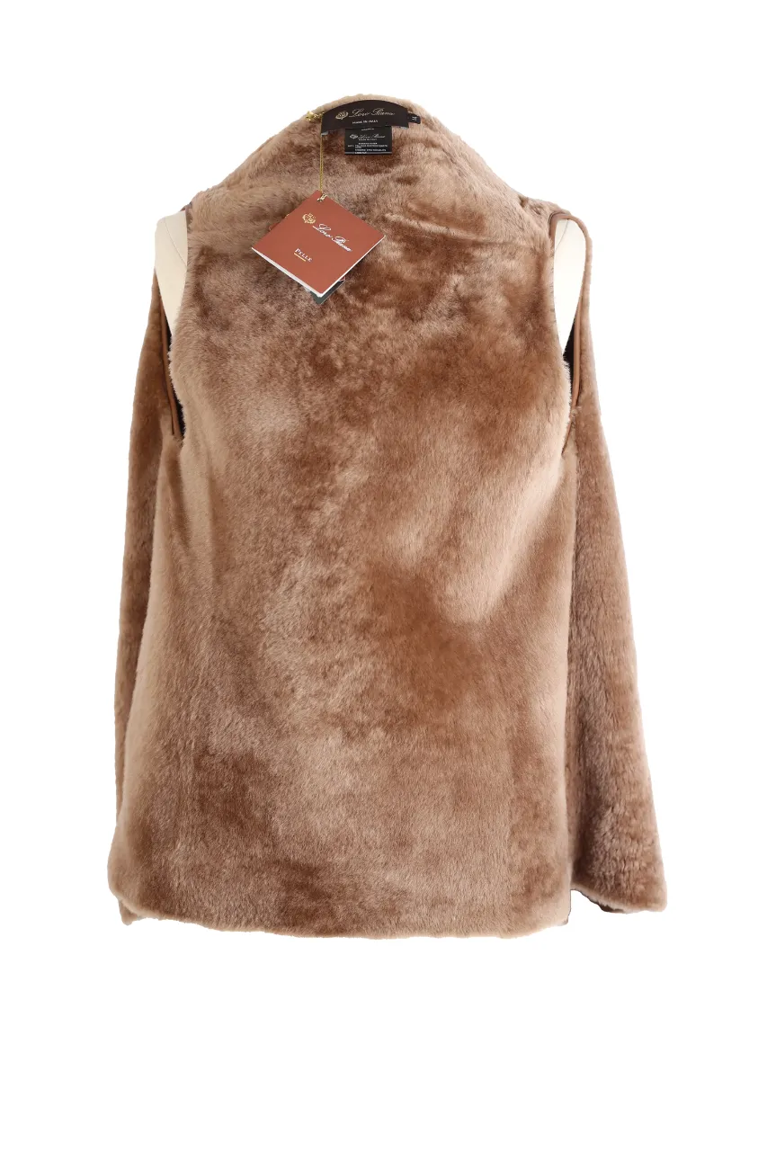 Leather Shearling Vest