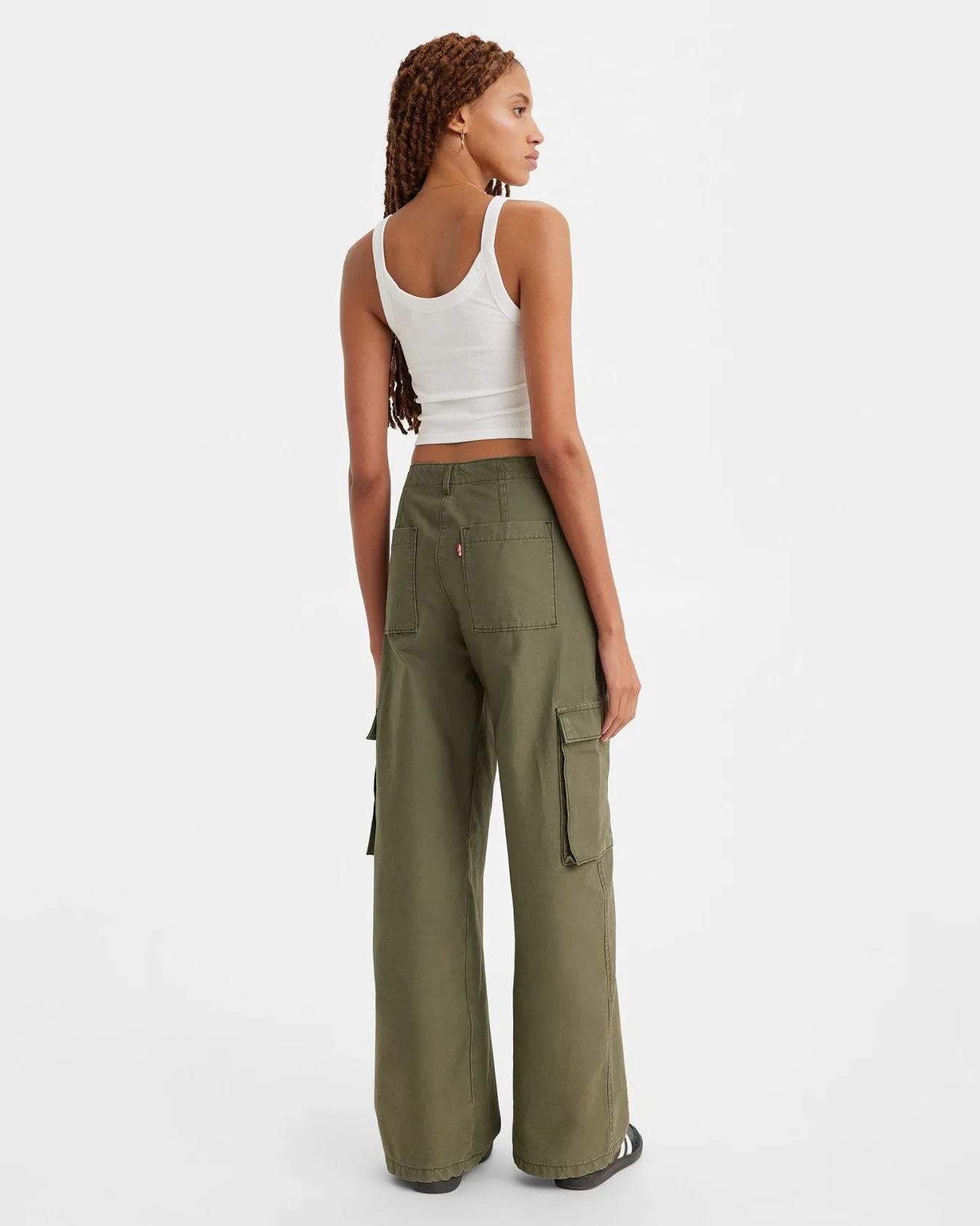 Levi's® Womens Baggy Cargo Pants - Olive Night