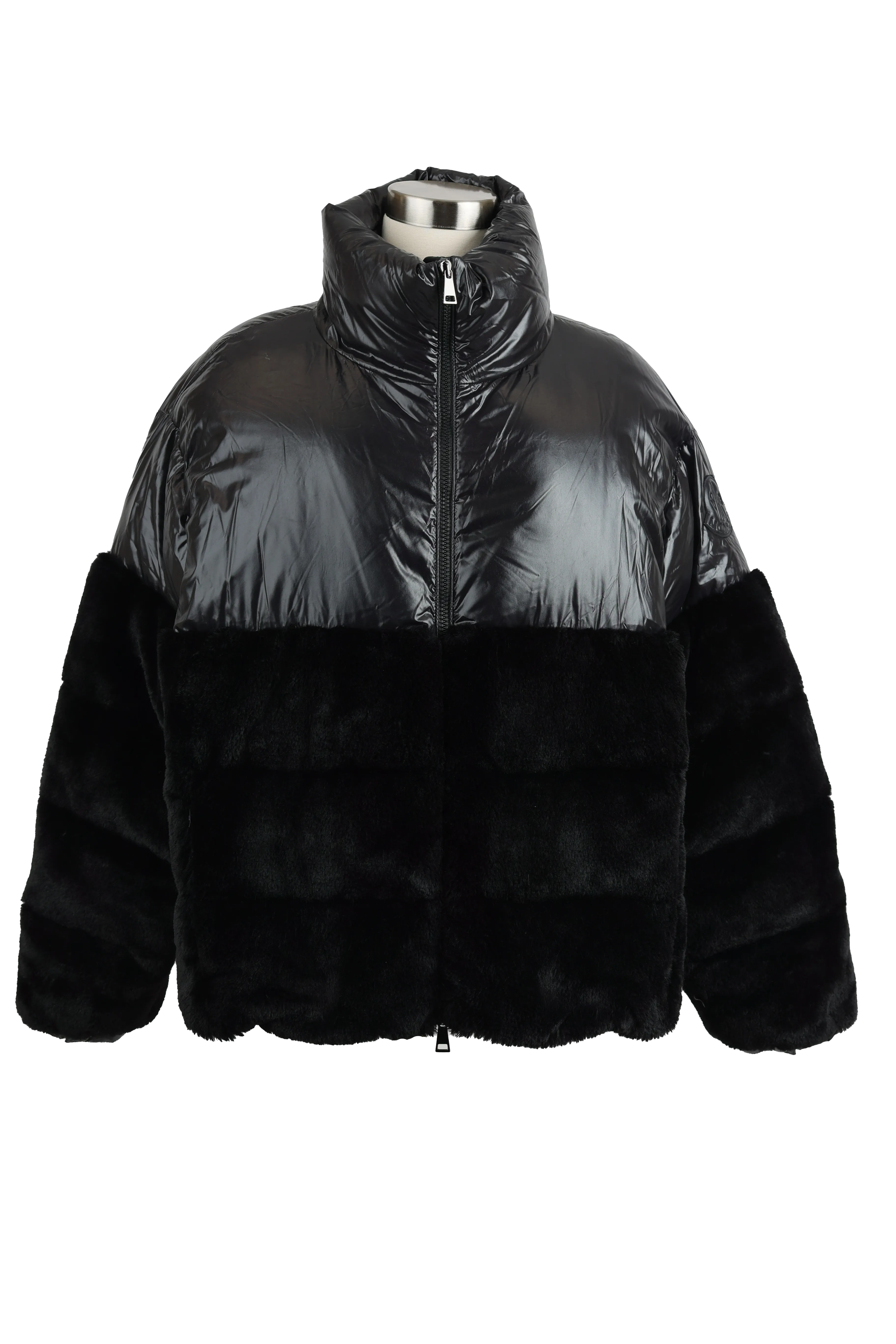 Logodec Faux Fur/ Poly Down Jacket