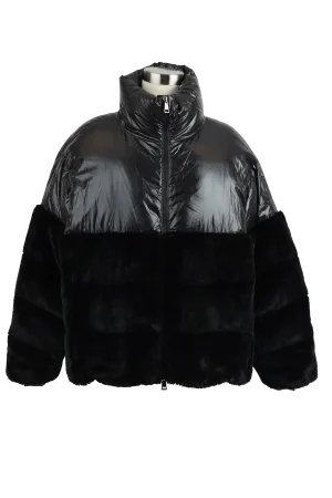 Logodec Faux Fur/ Poly Down Jacket