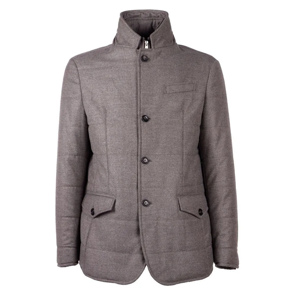 Made in Italy Elegant Wool Cashmere Men's Coat