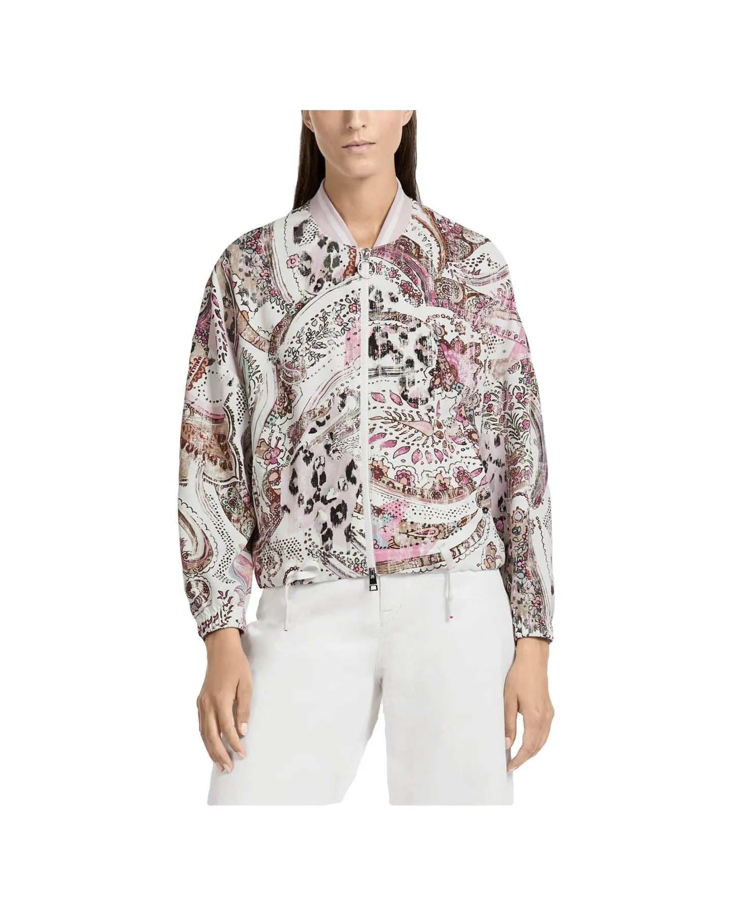 Marc Cain Paisley Print Bomber Jacket