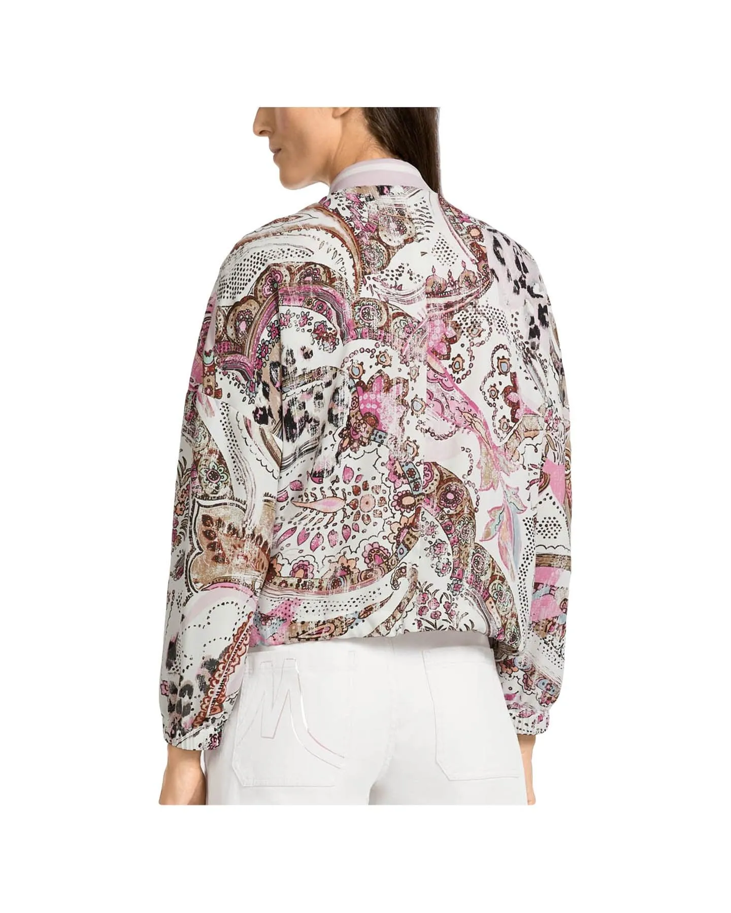 Marc Cain Paisley Print Bomber Jacket