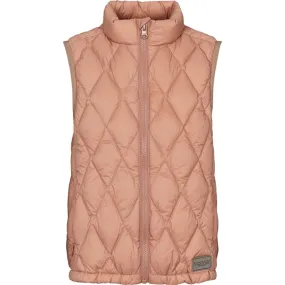 MarMar Orlando Light Puffer Down Vest Rose Brown