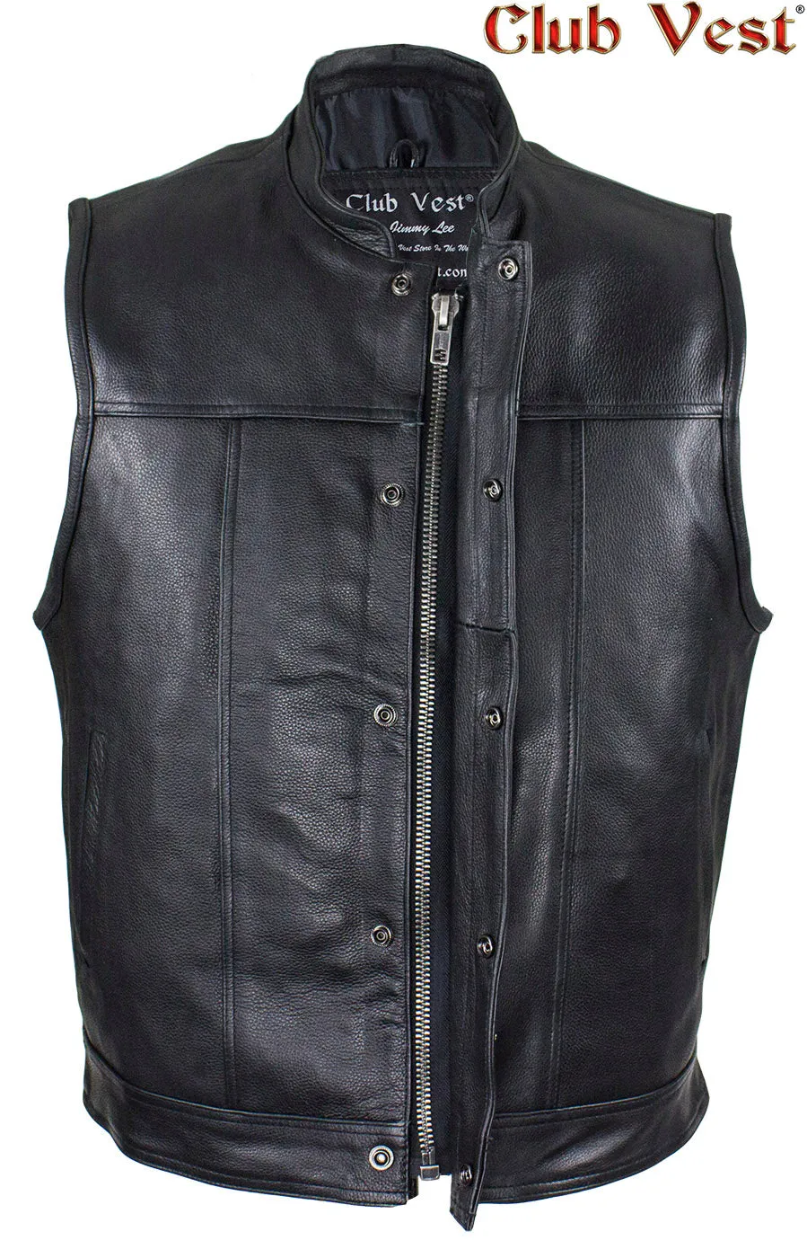 Men's Black Motorcycle Vest by Club Vest®