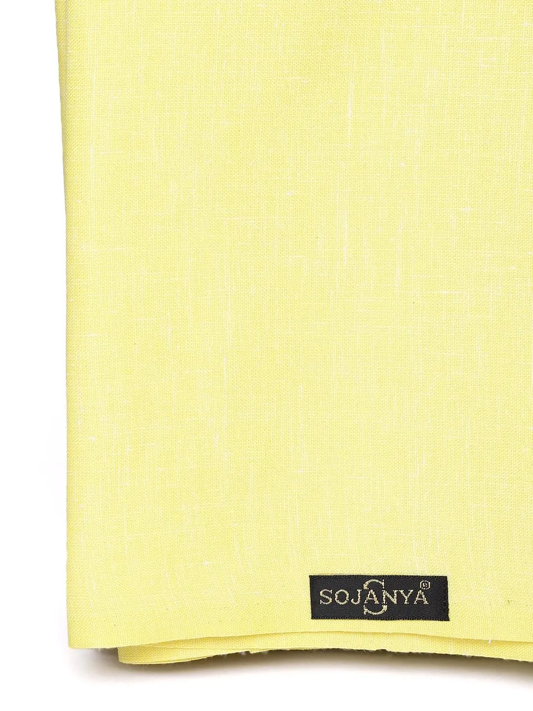 Men's Cotton Blend Lgreen Shirt (2.25 M) & Black Trouser (1.2 M) Unstitched Fabric Combo - Sojanya