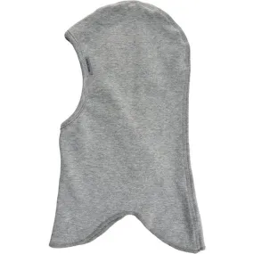 Mikk-Line Cotton Balaclava Solid Light Grey Melange