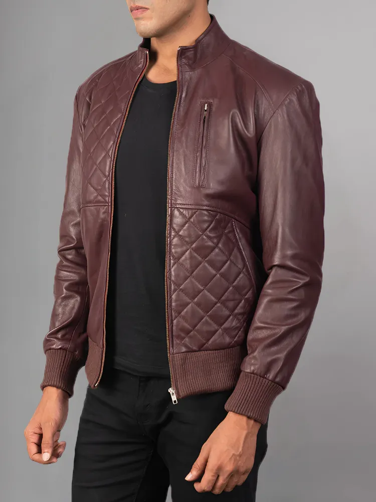 Moda Black Bomber Leather Jacket