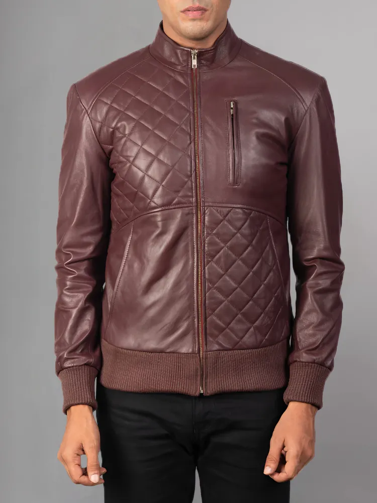 Moda Black Bomber Leather Jacket