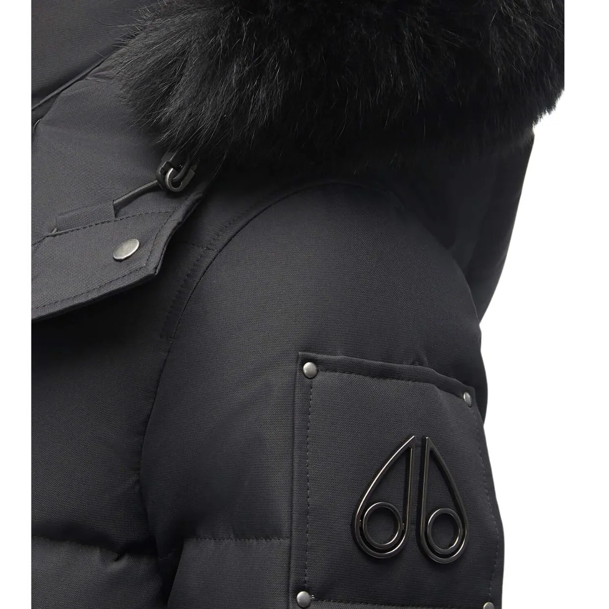 Moose Knuckles Cloud 3Q Fur Black Jacket