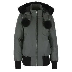 Moose Knuckles Debbie Ladies Bomber Jacket in Forrest Hill