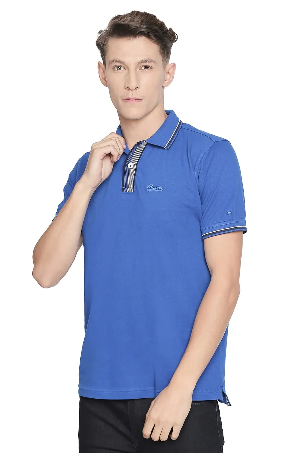 Muscle Fit Polo Stretch T Shirt