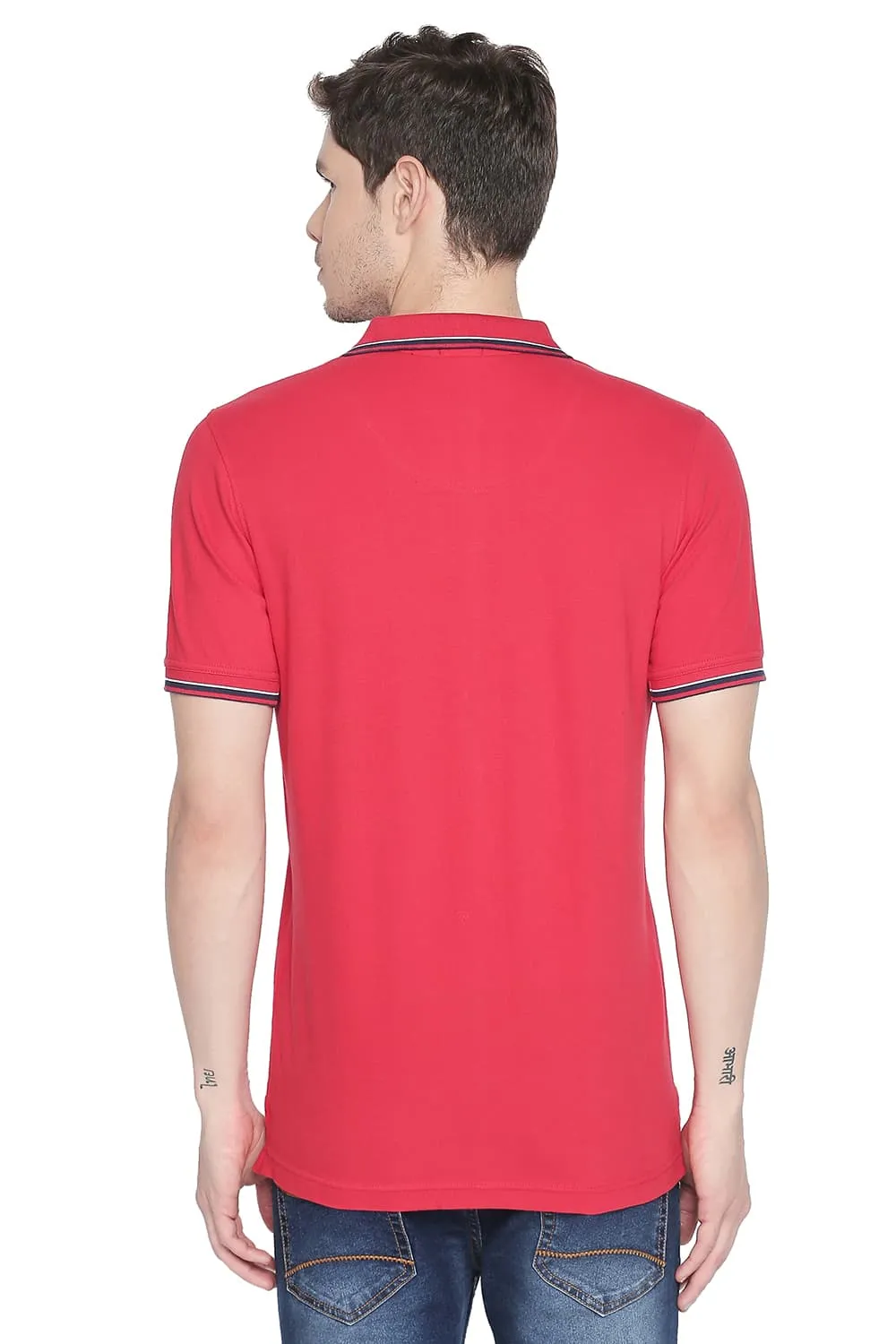 Muscle Fit Polo Stretch T Shirt