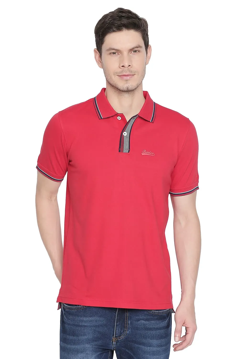 Muscle Fit Polo Stretch T Shirt