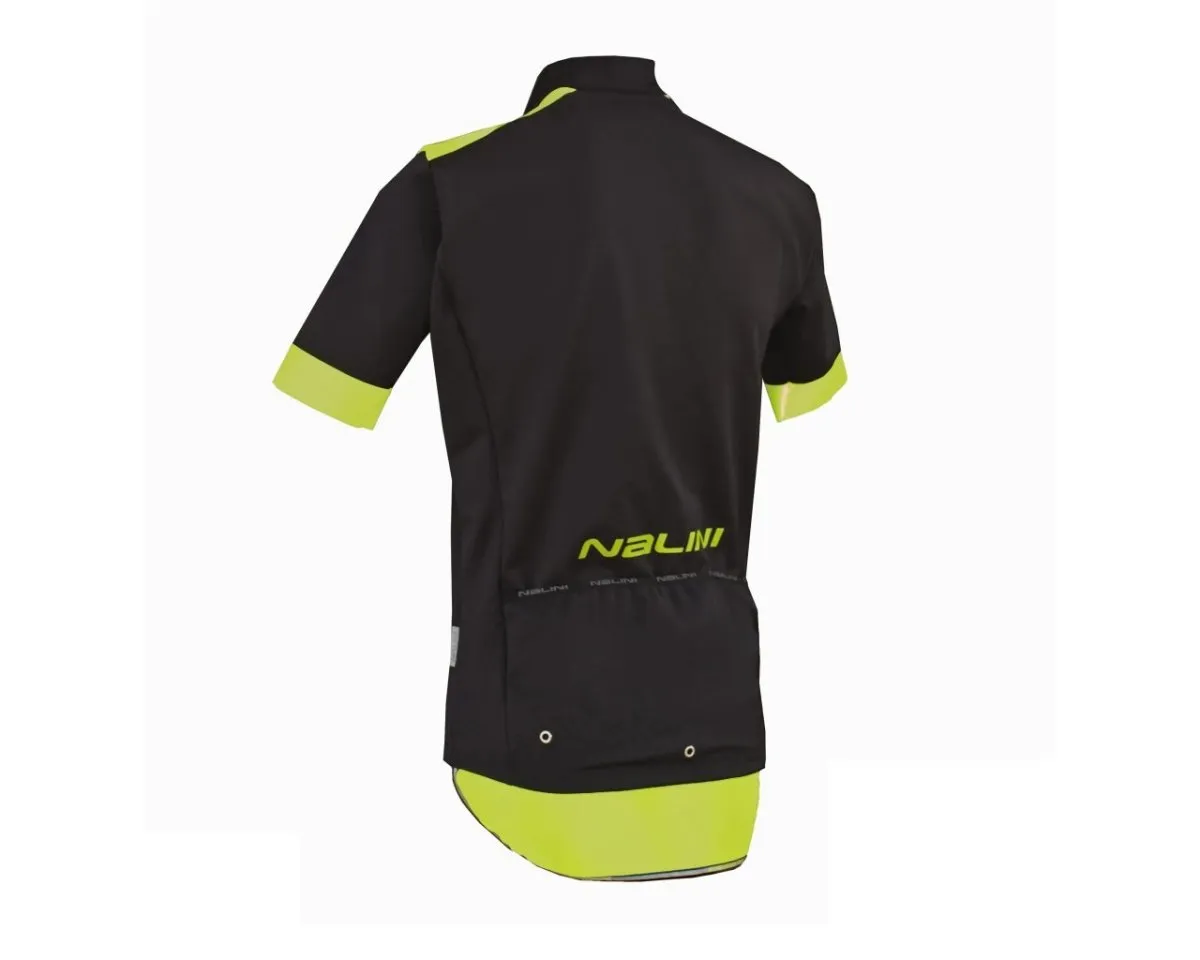 Nalini Wind Ti Windproof Short Sleeve Jersey - Black Lime