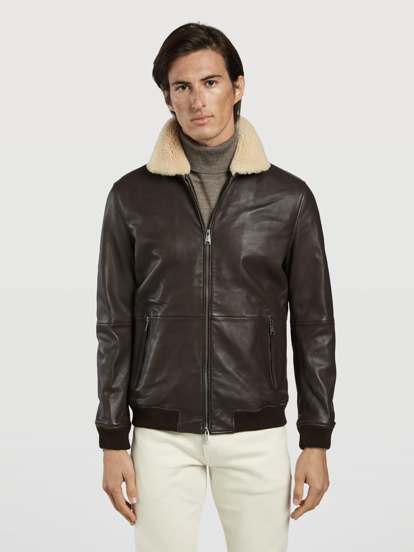 Napa leather bomber jacket