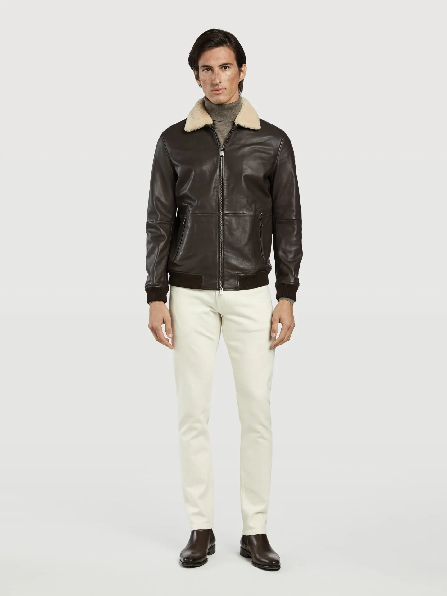 Napa leather bomber jacket