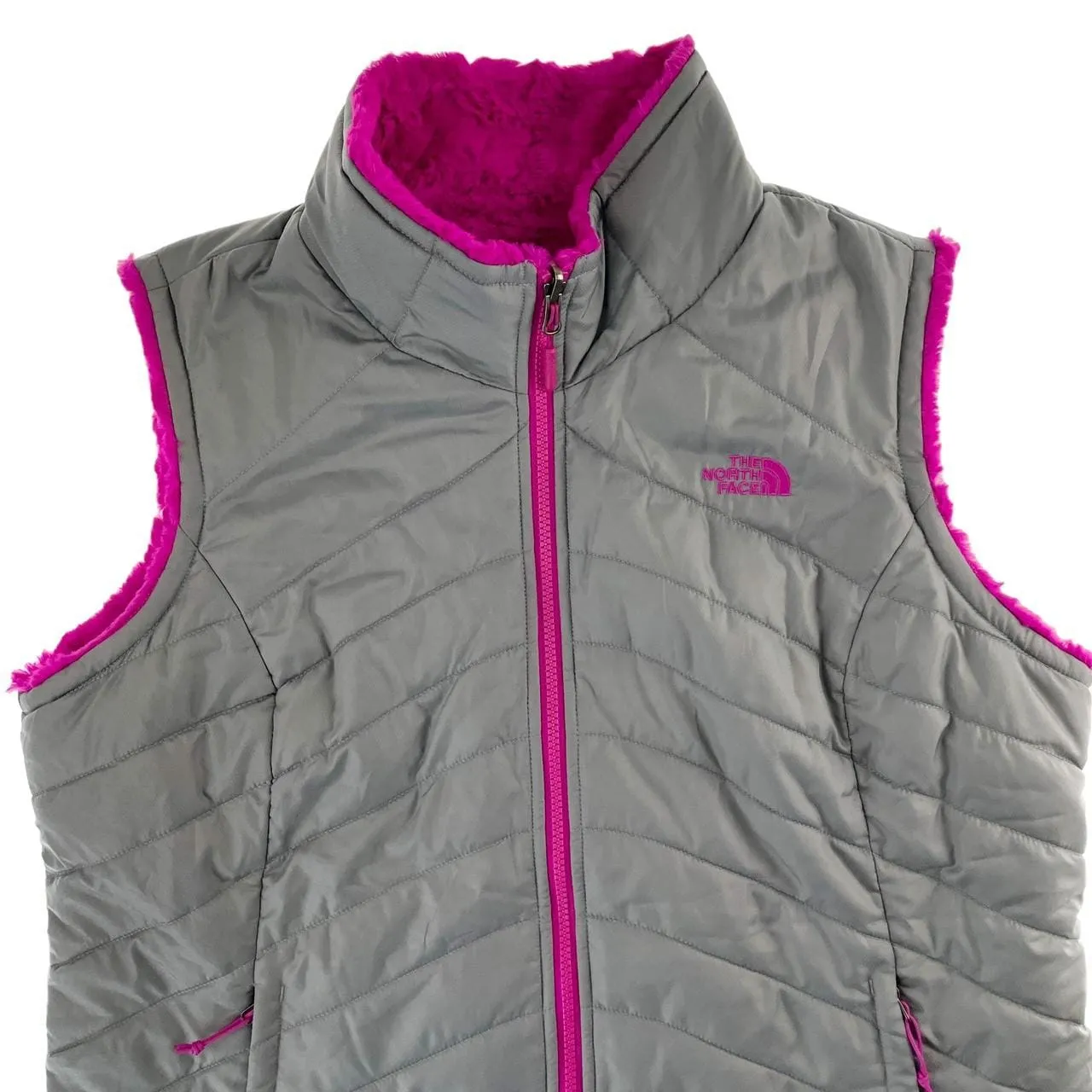 North Face reversible fleece gilet woman’s size XL